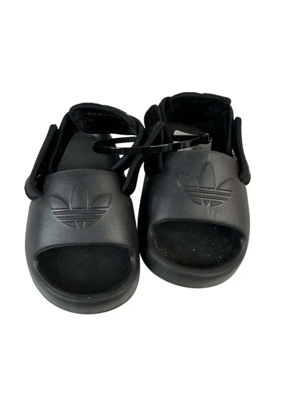 Adidas Adifom Adilette Sandals Black Platform Slides Sporty Unisex Size 5